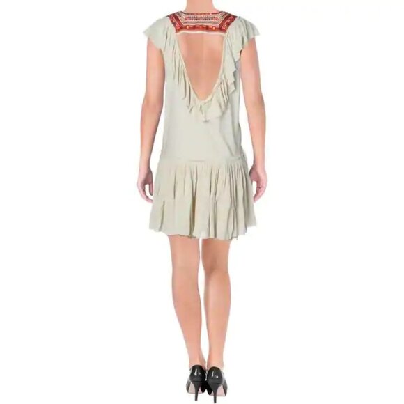 Free People Embroidered Glow White Sand Dress - Picture 4 of 10